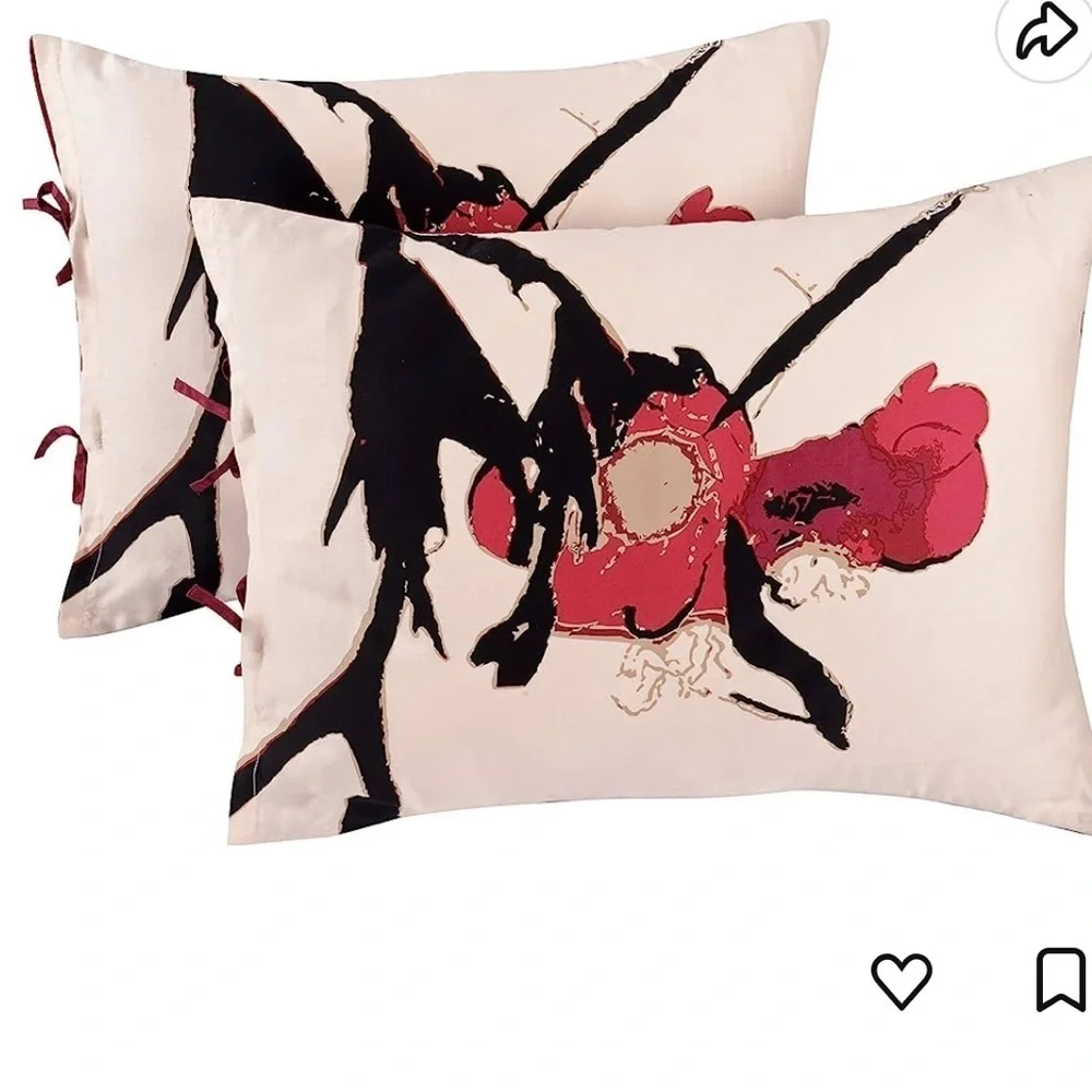 Kenzie Home Twin Abstract Blossom Pillow Sham - single standard size